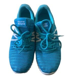Women’s running shoes Pype blue athletic streetwear lace up shoes Sz 8.5